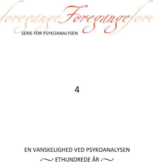 Billede af Foregange Nr. 4 - Freuds Agorá - Bog