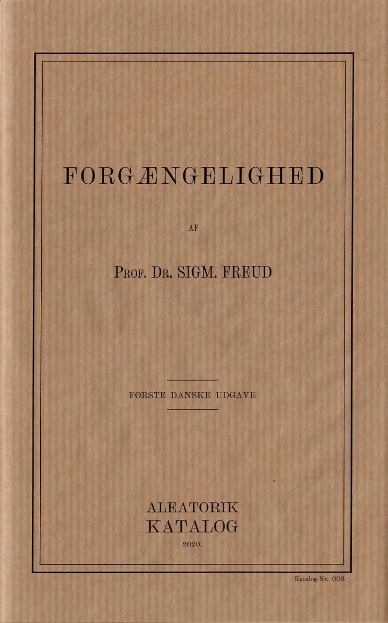 Billede af Forgængelighed - Sigmund Freud - Bog