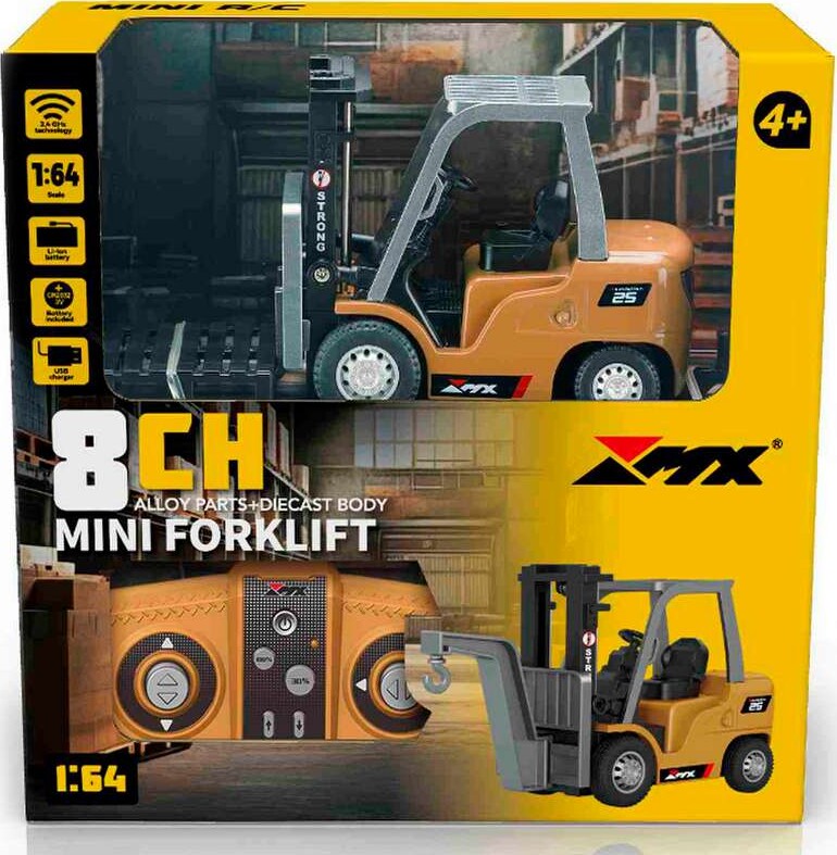 Forklift R/c 1:64 2,4ghz, 3,7v Li-ion, 8 Channels - Z6750a - Mx