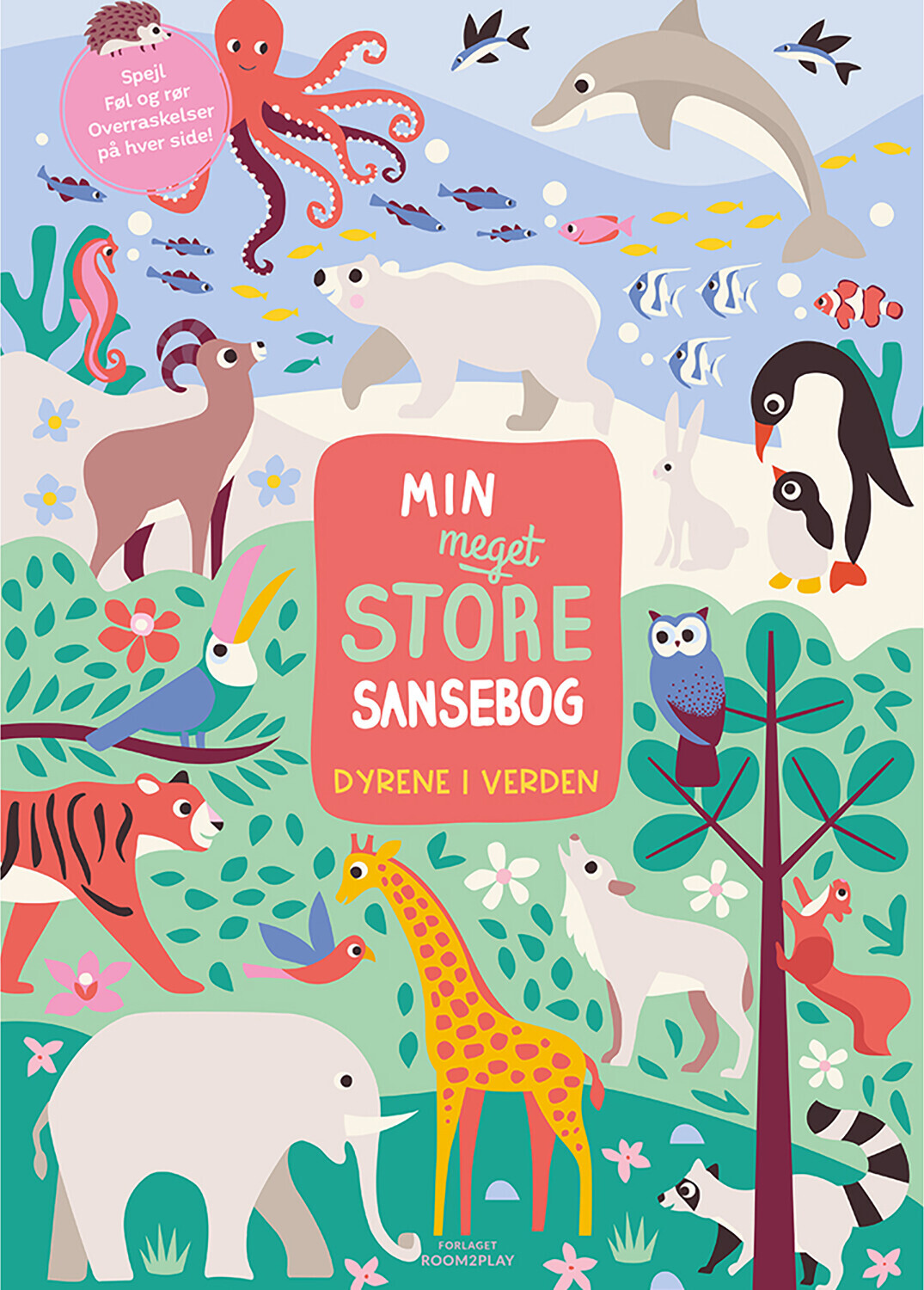 Min Meget Store Sansebog - Dyrene I Verden - Bog - Forlaget Room2play