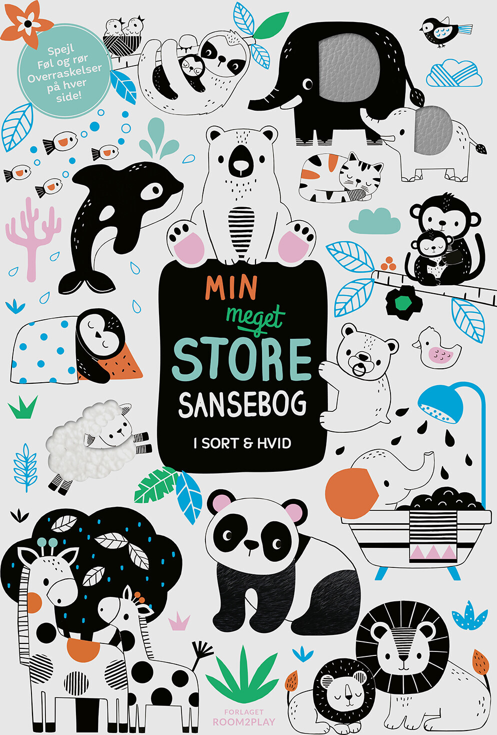 Min Meget Store Sansebog - I Sort Og Hvid - Bog - Forlaget Room2play