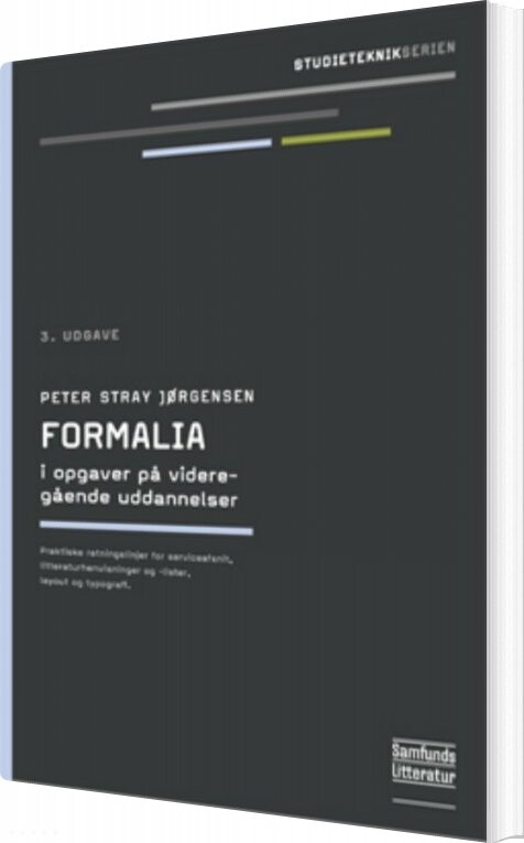 Billede af Formalia I Opgaver På Videregående Uddannelser - Peter Stray Jørgensen - Bog hos Gucca.dk