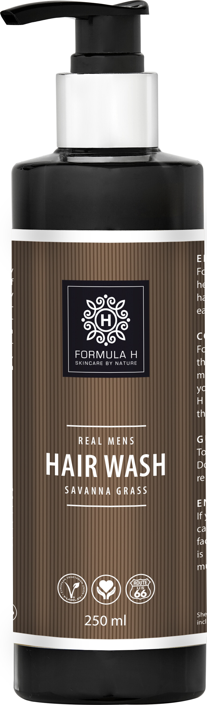 Formula H - Real Mens Hair Wash - Savanna Grass 250 Ml