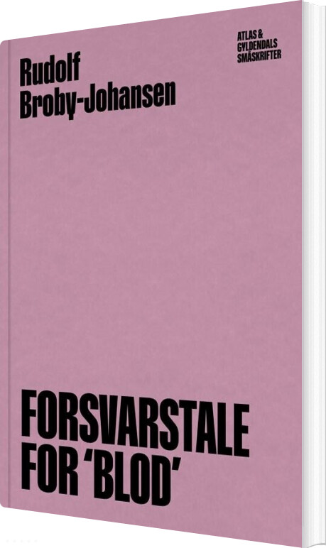 Forsvarstale For Blod - Rudolf Broby-johansen - Bog