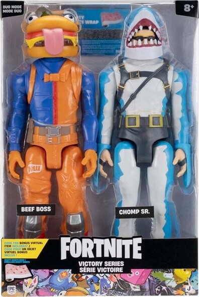 Fortnite Victory Duo Mode - Beef Boss & Chomp Sr. Figur - GEEKD.dk
