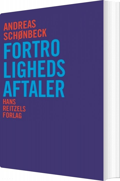 Billede af Fortrolighedsaftaler - Andreas Schønbeck - Bog