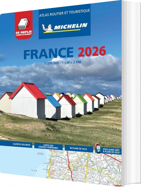 Michelin Kort - France 2026, Tourist & Motoring Atlas (multi-flex) - English book