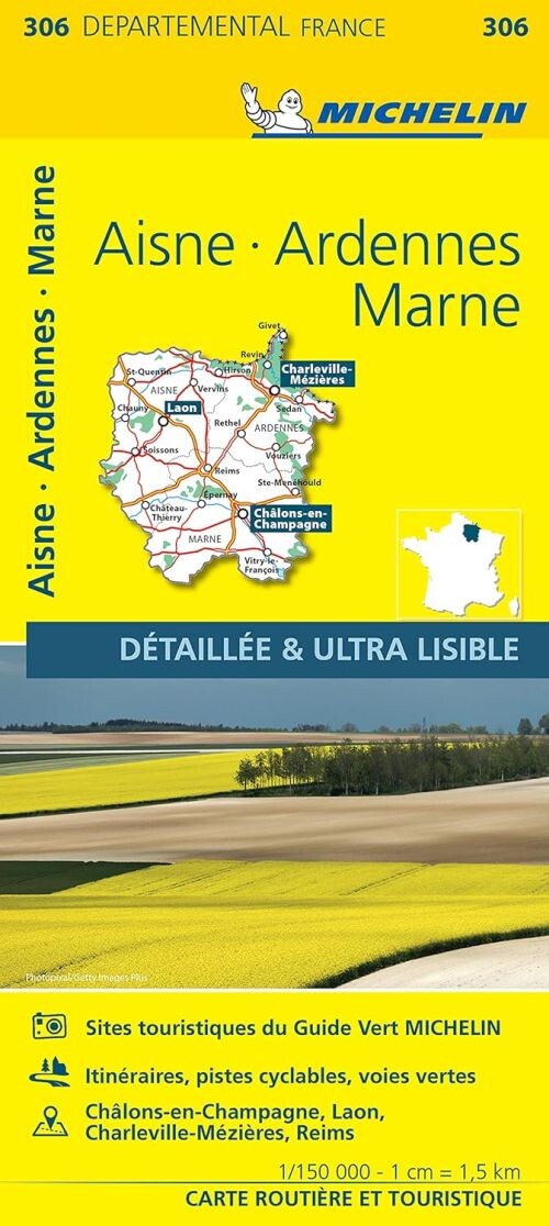 Billede af France Blad 306: Aisne, Ardennes, Marne - Diverse - English Book