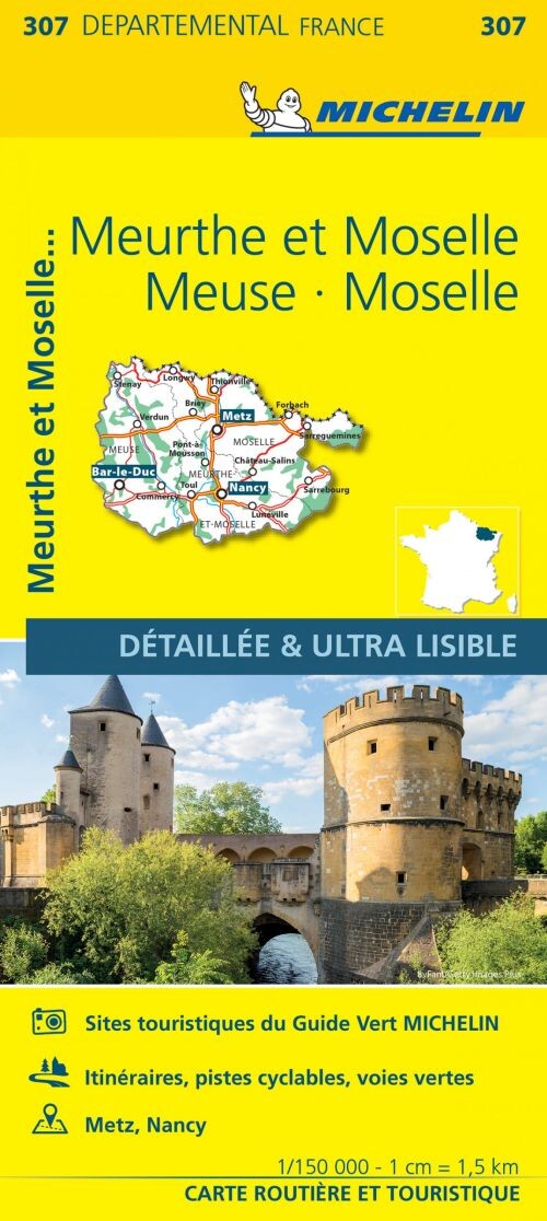 Billede af France Blad 307: Meuse, Meurthe Et Moselle 1:150.000 - Diverse - English Book