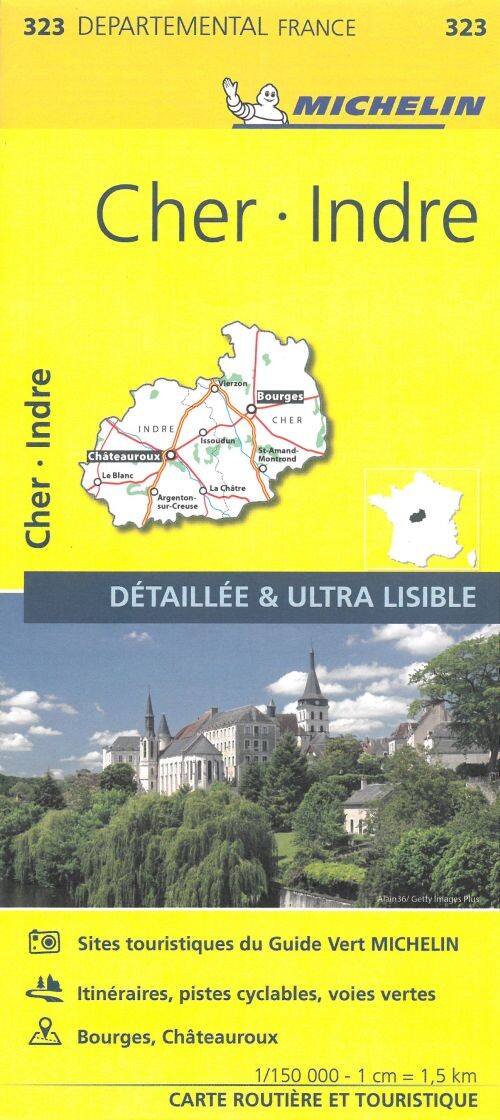 France Blad 323: Cher, Indre - English book