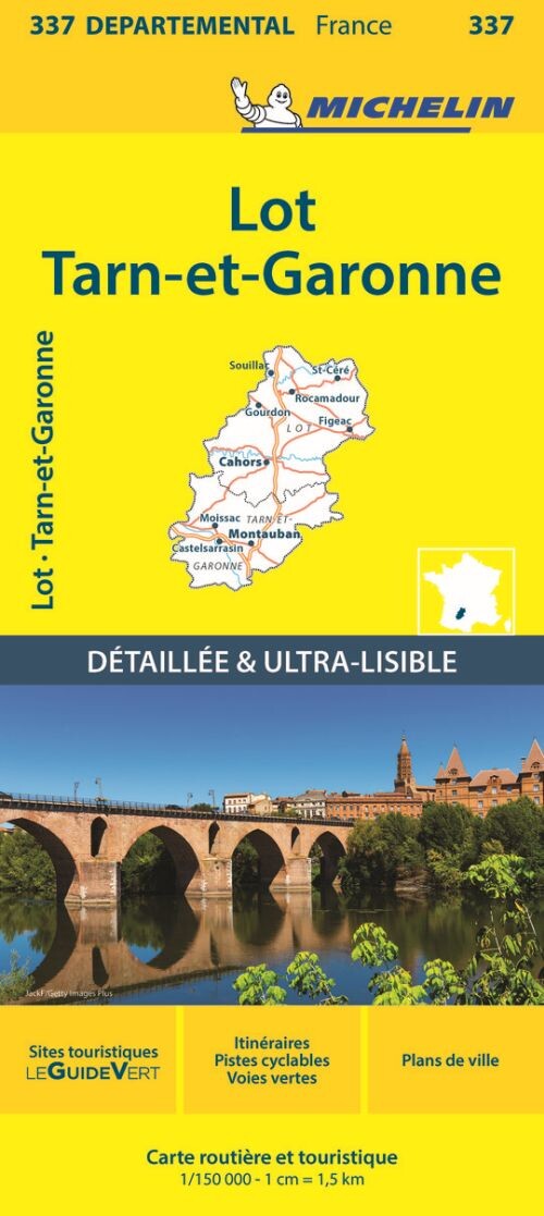 Michelin Kort - France Blad 337: Lot, Tarn Et Garonne - English book