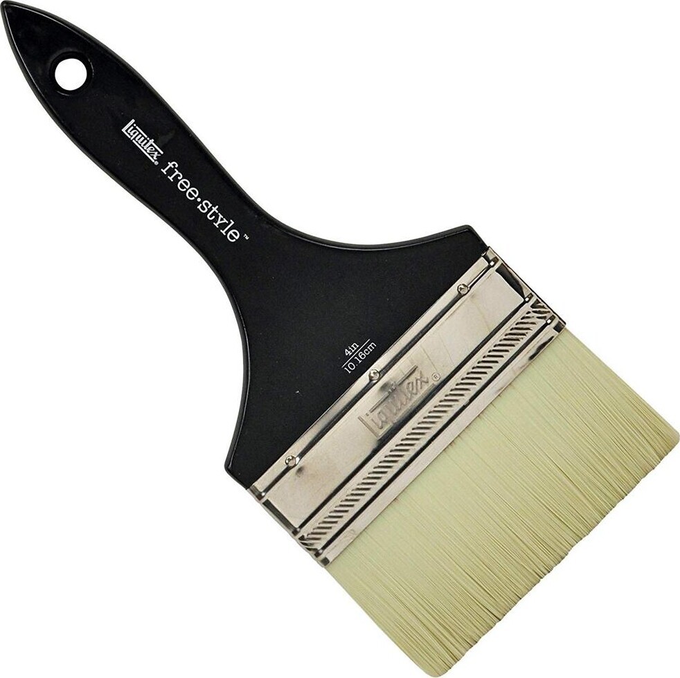 LIQUITEX Free Style Brush Large Flat 4 Inch Short Handle