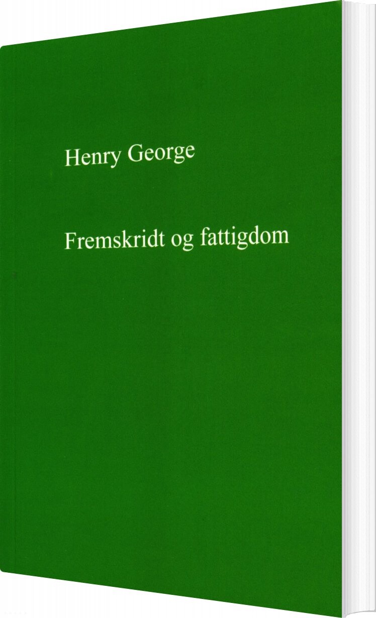 Billede af Fremskridt Og Fattigdom - Henry George - Bog