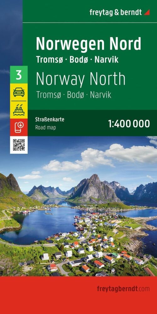 Freytag & Berndt Norwegen Bl. 3: Norge Nord: Tromsø - Bodø - Narvik - English book
