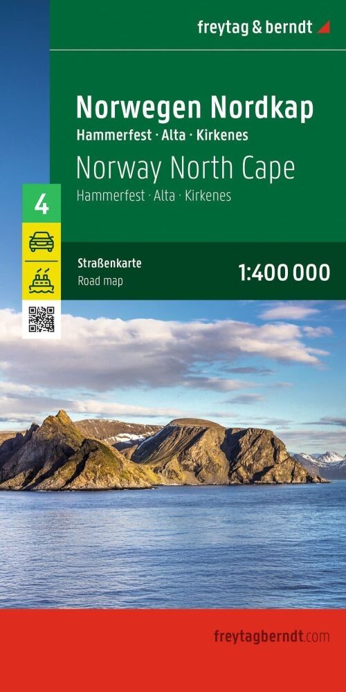 Freytag & Berndt Norwegen Blad 4: Nordkap - Hammerfest - Alta - Kirkenes - English book