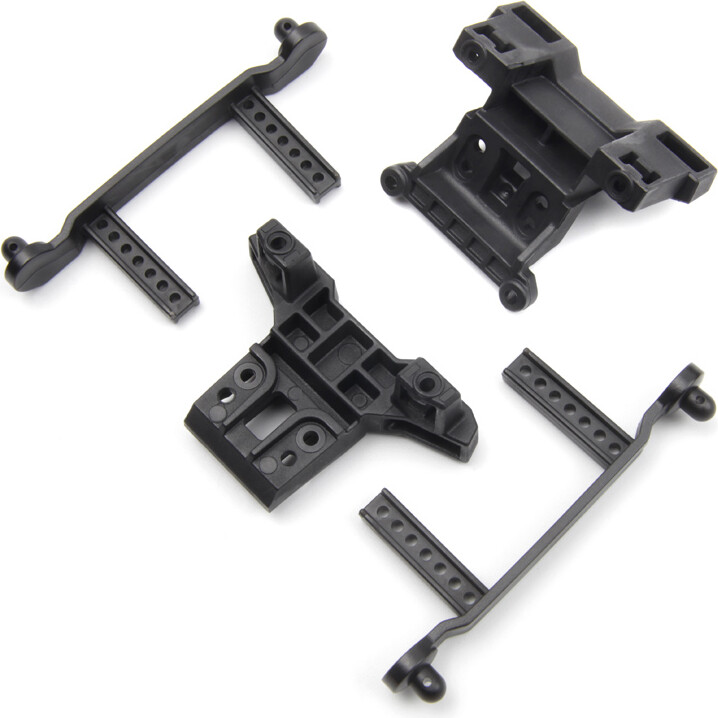 Front & Rear Shock Tower Set With Body Posts - 540425 - Blackzon