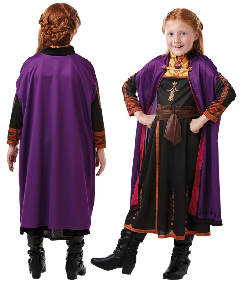 Billede af Anna Kjole - Frost Kostume Til Børn - Str. 104 Cm