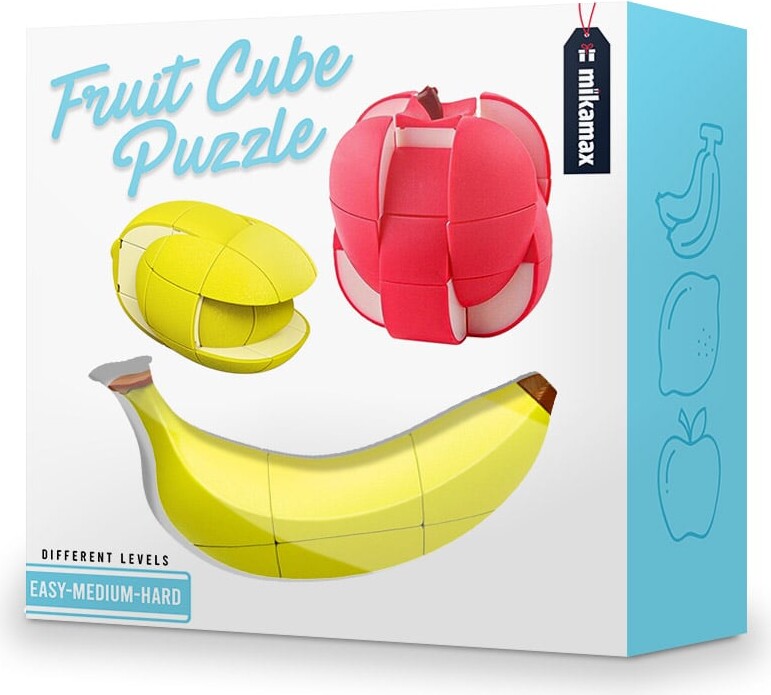 Fruit Cube Puzzle - Legetøj Til Børn - Fra 3 år