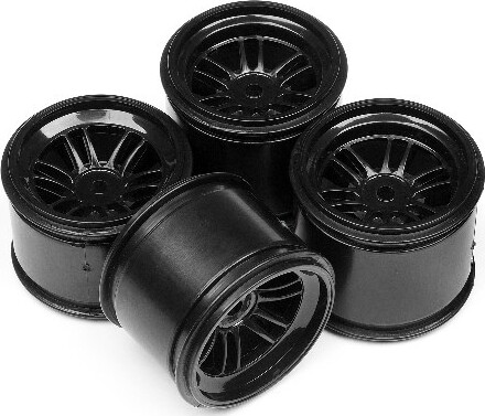 Ft01 Wheel Set (black/front 2pcs/rear 2pcs) - Hp102824 - Hpi Racing