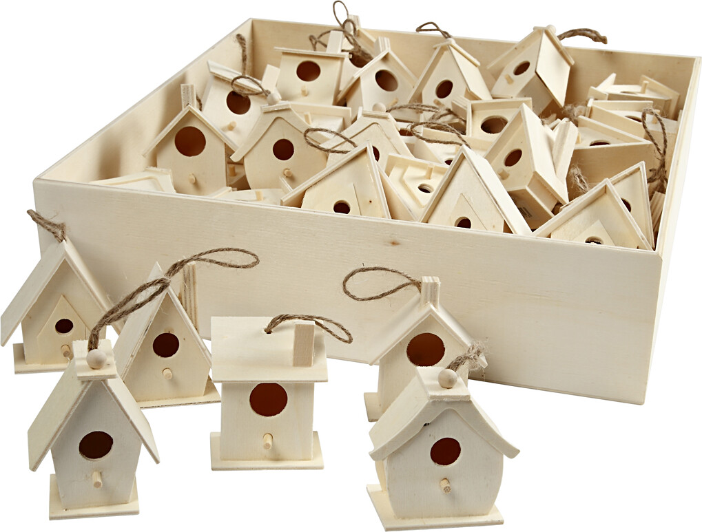 Fuglehuse - H 7 Cm - 6x10 Stk.