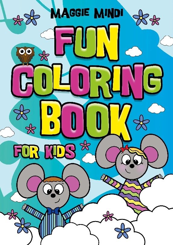 Billede af Fun Coloring Book For Kids - Maggie Mindi - English Book