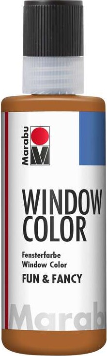 Marabu - Fun & Fancy - Vinduesmaling - 80 Ml - Lys Brun