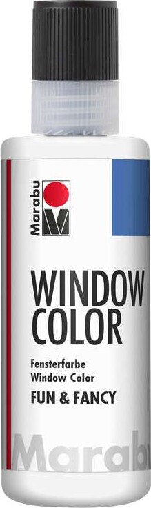 Marabu - Fun & Fancy - Vinduesmaling - 80 Ml - Hvid