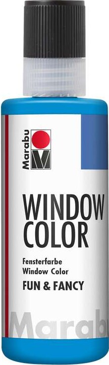 Marabu - Window Color - Fun & Fancy - 80 Ml - 095 Azurblå