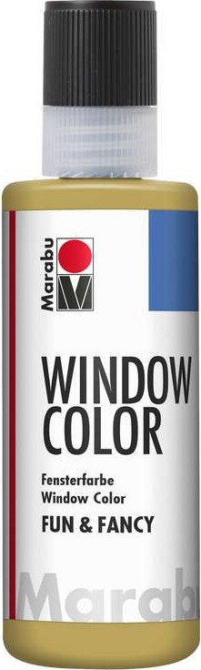 Marabu - Fun & Fancy - Vinduesmaling - 80 Ml - Guld