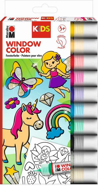 Marabu - Window Color - Fun & Fancy Vinduesmaling - Fe Motiver