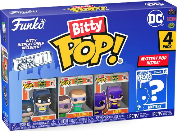 Funko Bitty Pop - Dc - Batman Adam West - 4-pak