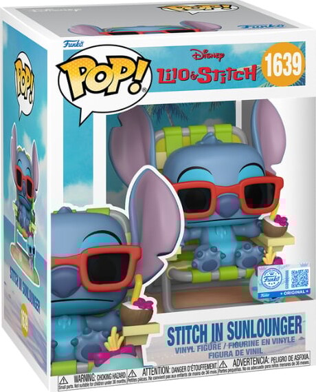 Funko Pop! 1639 - Stitch In Sunlounger Figur - Lilo & Stitch