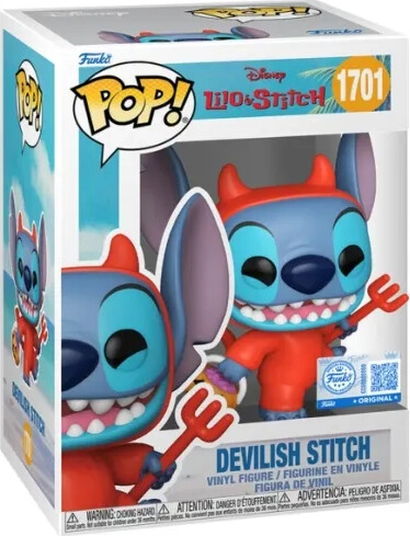 Funko! - POP Vinyl Exclusive Stitch as Devil w/CH - Figur