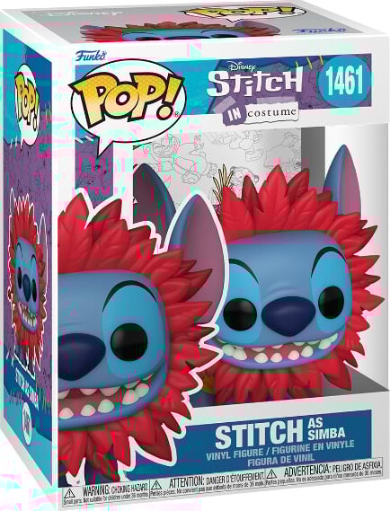 Funko Pop! 1461 - Stitch As Simba Figur - Stitch In Costume