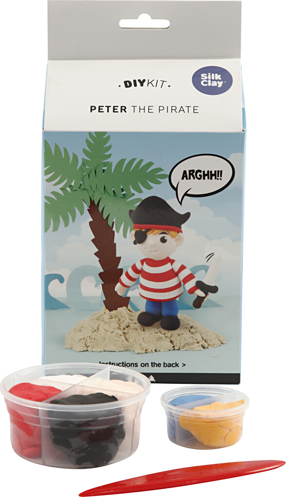 Billede af Silk Clay - Funny Friends - Diy Kit - Piraten Peter