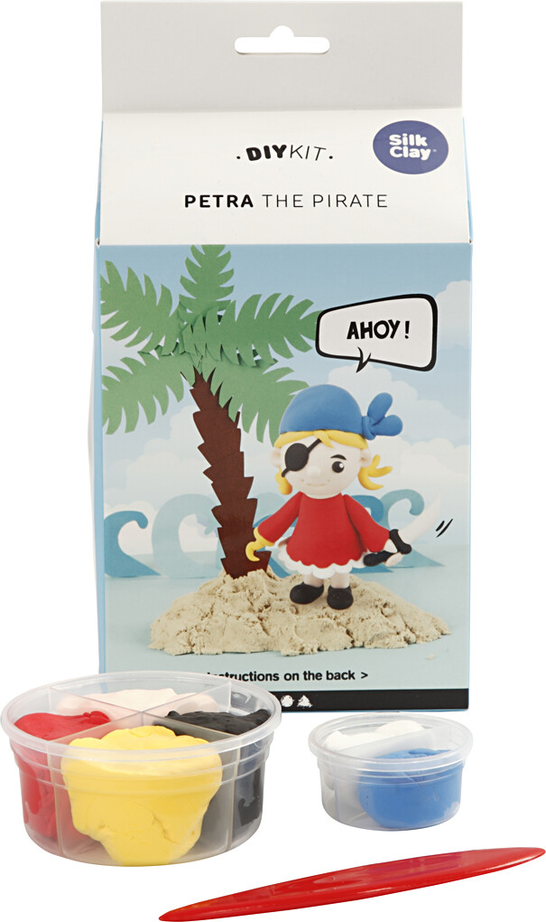 Silk Clay - Funny Friends - Diy Kit - Petra The Pirate