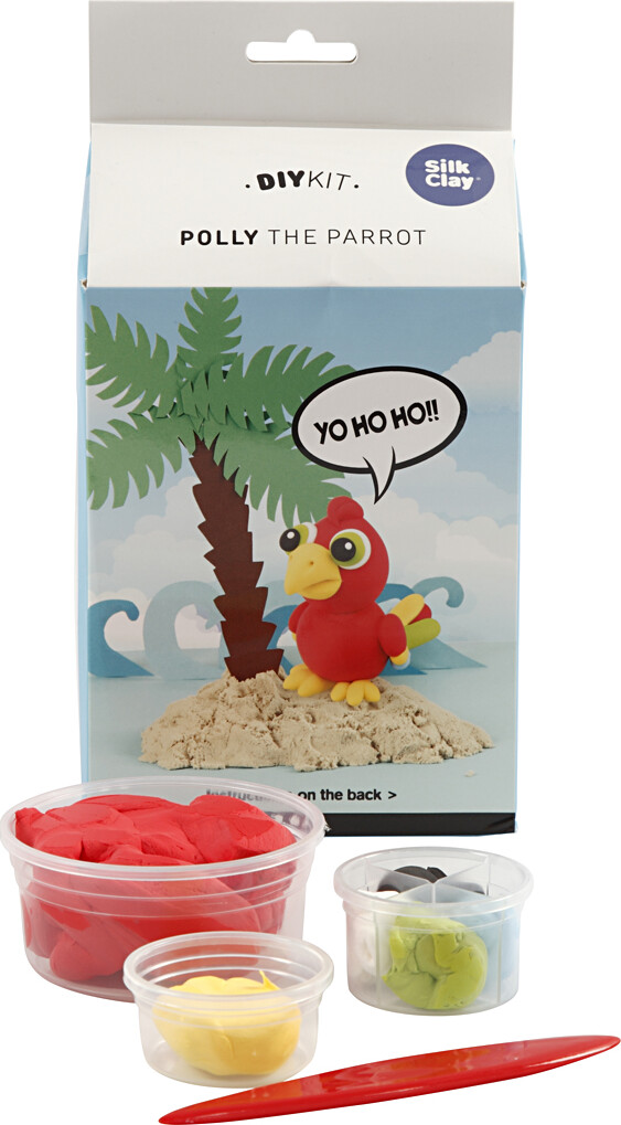 Billede af Silk Clay - Funny Friends - Diy Kit - Polly Parrot