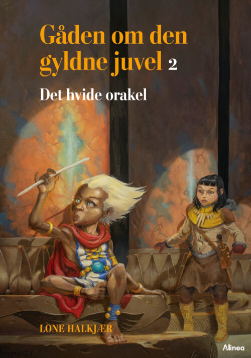 Billede af Gåden Om Den Gyldne Juvel 2 - Det Hvide Orakel, Blå Læseklub - Lone Halkjær - Bog hos Gucca.dk