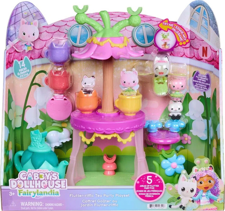 Gabby's Dollhouse Legetøj - Fairylandia - Flutter-riffic Tea Par