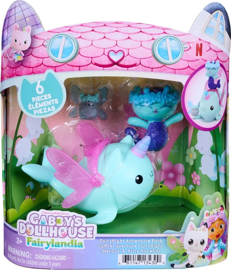 Gabby's D Mercat & Narwhal Figurer - Spin Master