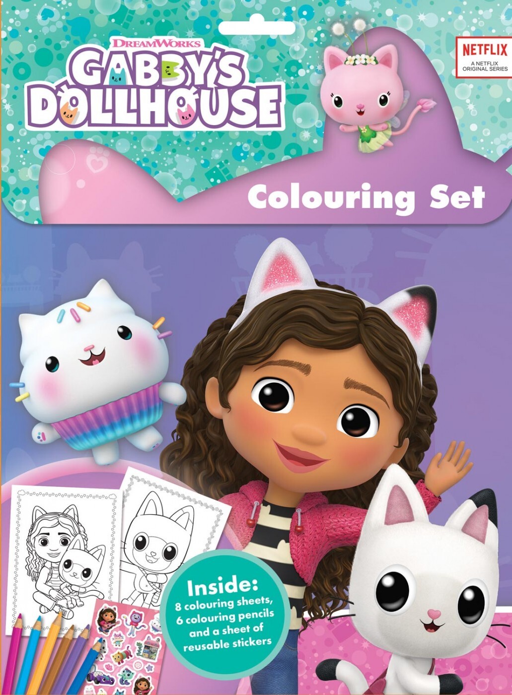 Gabby´s Dollhouse Coloring Set - Alligator - Bog