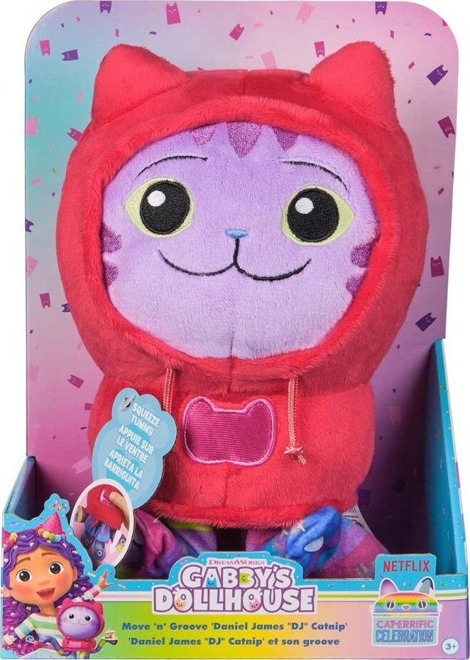 Gabbys Dollhouse - Deluxe Plysbamse Dj Catnip (25 Cm)