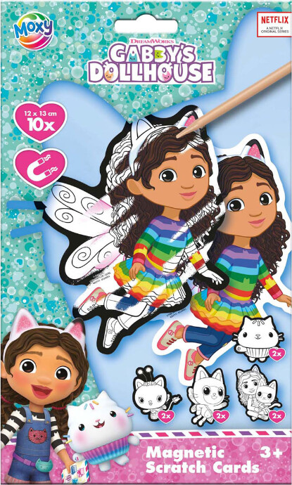 Gabbys Dukkehus - Skrabebilleder Til Børn - Magnetiske - 10 Stk