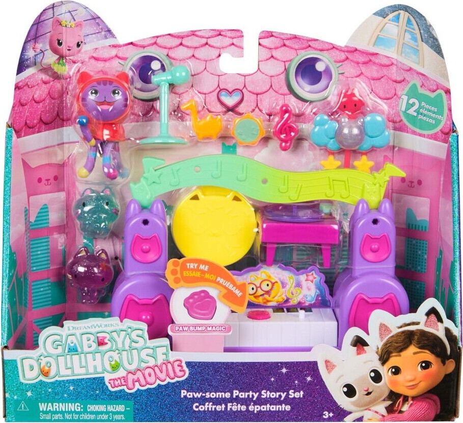 Gabby's Dollhouse Gabby's Movie Pawsome Party Room Story Set