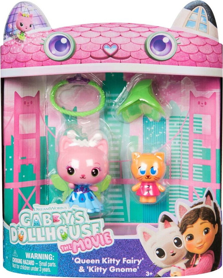 Gabby's Dollhouse Figurer - Queen Kitty Fairy & Kitty Gnome