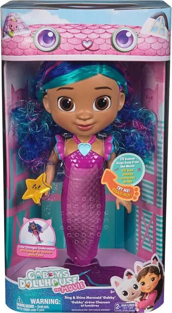 Gabby's Movie Sing & Shine Mermaid Gabby Doll 36cm (6074338)