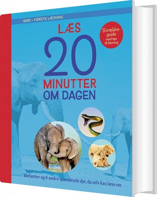 Billede af Læs 20 Minutter Om Dagen: Elefanter Og 6 Andre Spændende Dyr, Du Selv Kan Læse Om - Diverse - Bog hos Gucca.dk