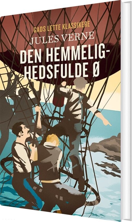 Billede af Gads Lette Klassikere: Den Hemmelighedsfulde ø - Jules Verne - Bog hos Gucca.dk