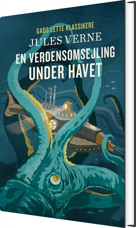 Billede af Gads Lette Klassikere: En Verdensomsejling Under Havet - Jules Verne - Bog hos Gucca.dk