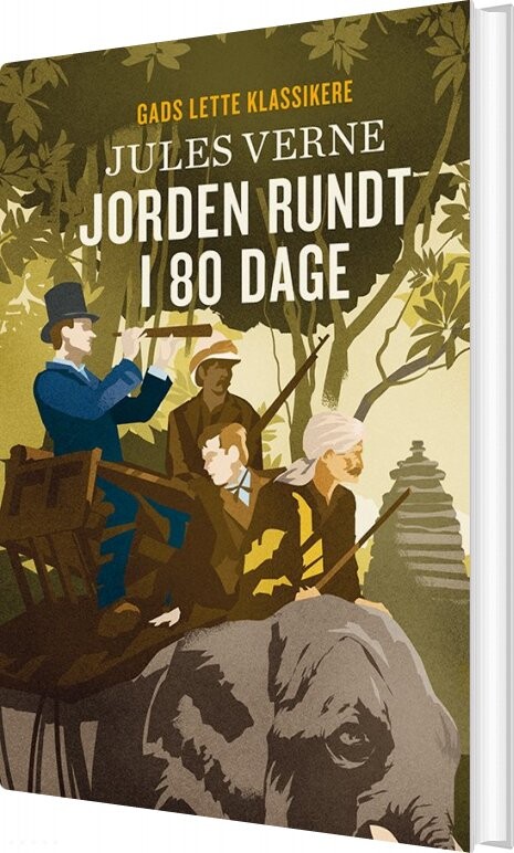 Gads Lette Klassikere: Jorden Rundt I 80 Dage - Jules Verne - Bog